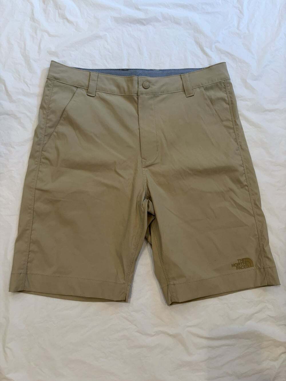 North Face Shorts Boys XL Tan Nylon Stretch Adj Waist